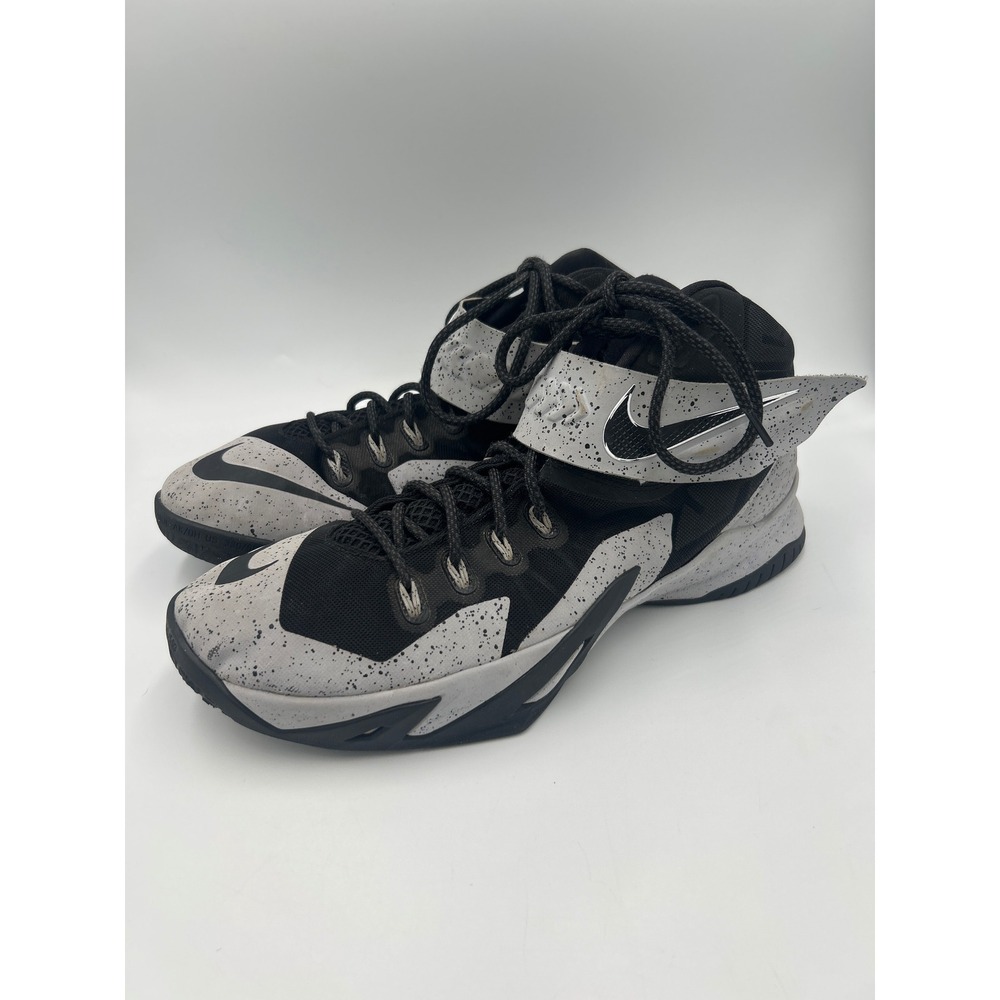 Nike Zoom LeBron Soldier 8 Premium Black Wolf Grey 688579-001 Mens Size 13